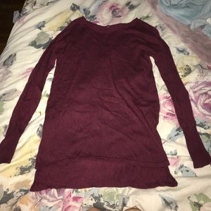 pink republic burgundy top